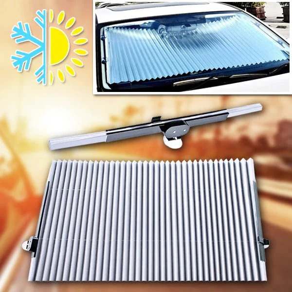 Front and Side Window Car Sunshade with Foldable Design - Image 3