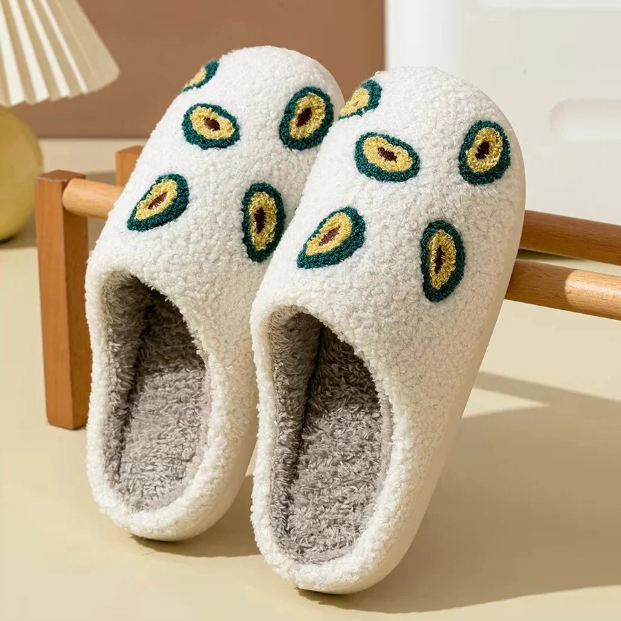 Fruit Design Cotton Slippers with Non Slip Sole for Indoor Use - Image 2
