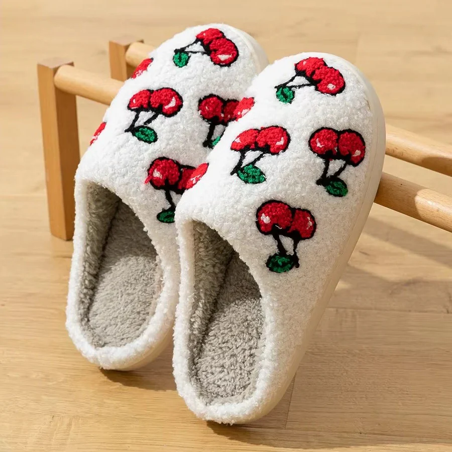 Fruit Design Cotton Slippers with Non Slip Sole for Indoor Use - Image 5