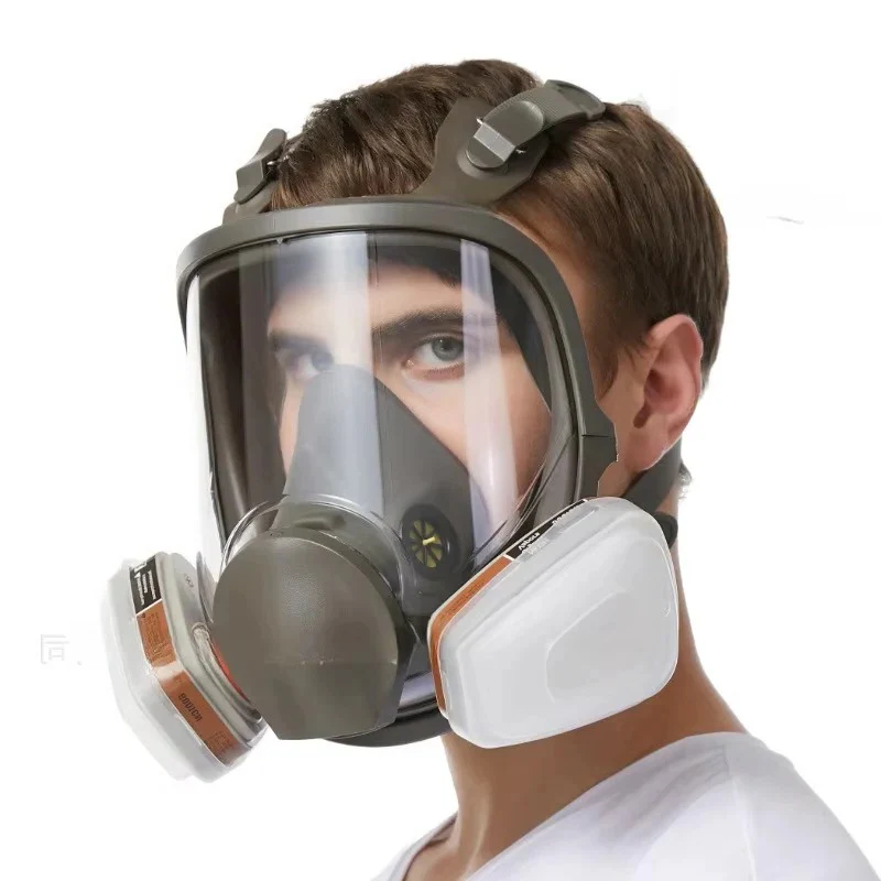 Full Face Respirator Mask with Anti Fog Lens and Silicone Seal - Image 5