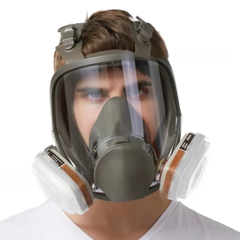 Full Face Respirator Mask with Anti Fog Lens and Silicone Seal - Image 6