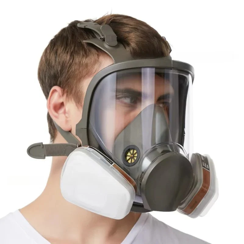 Full Face Respirator Mask with Anti Fog Lens and Silicone Seal - Image 7