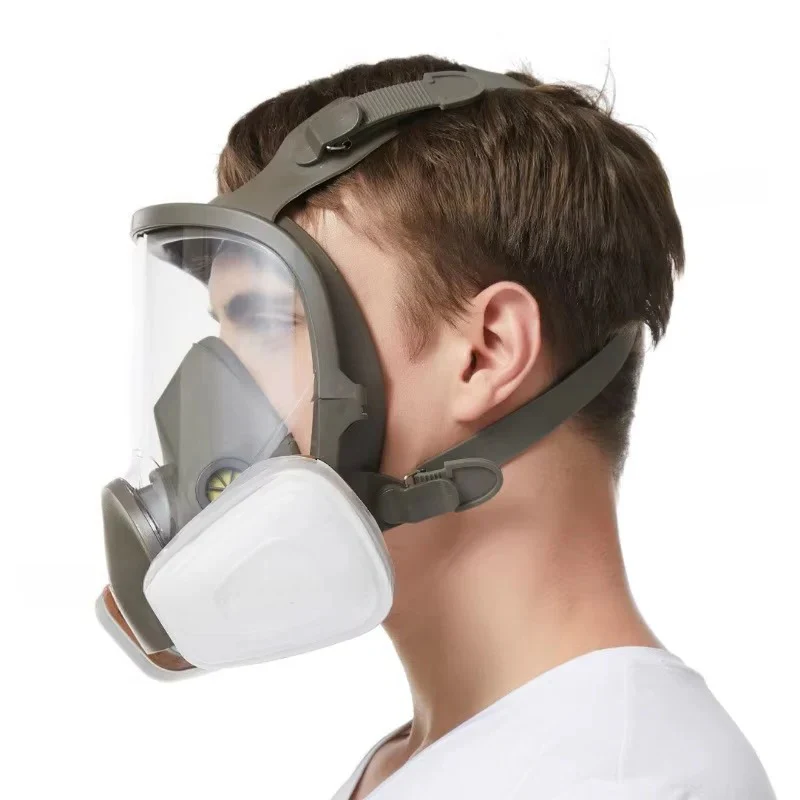 Full Face Respirator Mask with Anti Fog Lens and Silicone Seal - Image 8