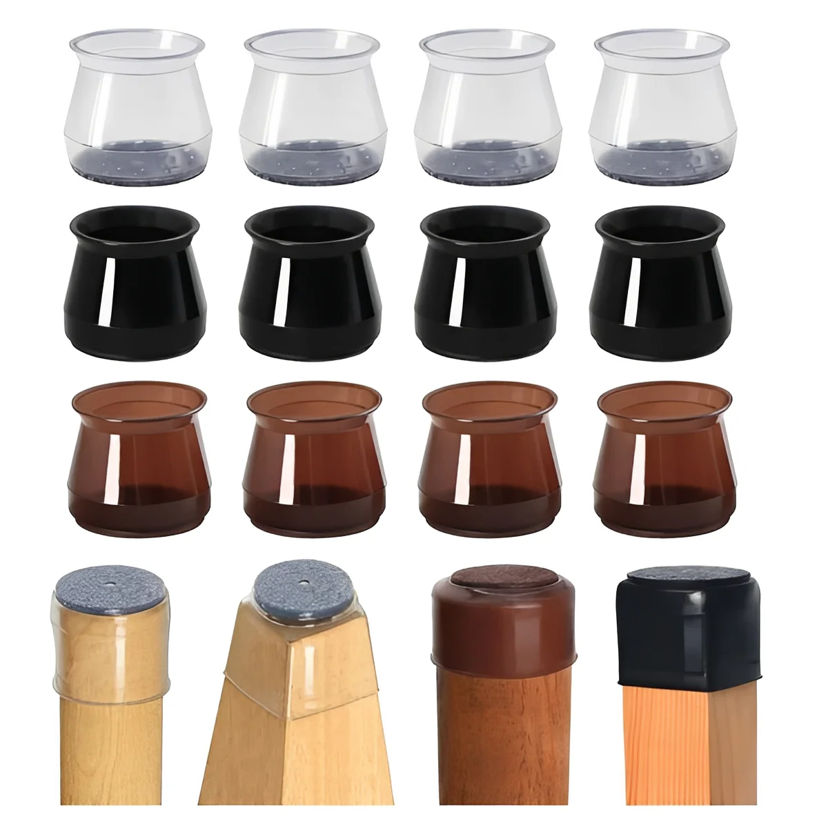 Furniture Leg Floor Protectors, Set of 8 - Image 4