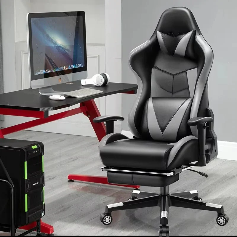 Gaming Chair with 180 Degree Recline and Adjustable Armrest Support - Image 2