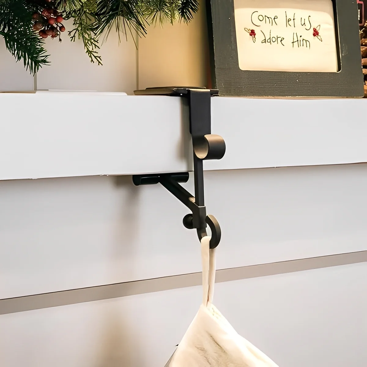 Garland and Stocking Mantel Hangers 2-in-1 Adjustable Design - Image 5