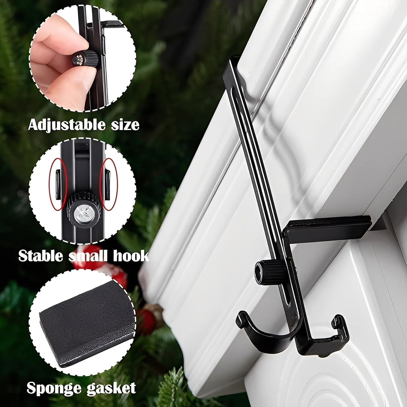 Garland and Stocking Mantel Hangers 2-in-1 Adjustable Design - Image 8