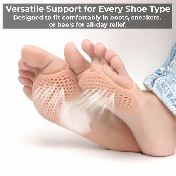 Gel Metatarsal Foot Pads for Forefoot Cushioning and Pressure Support - Image 3