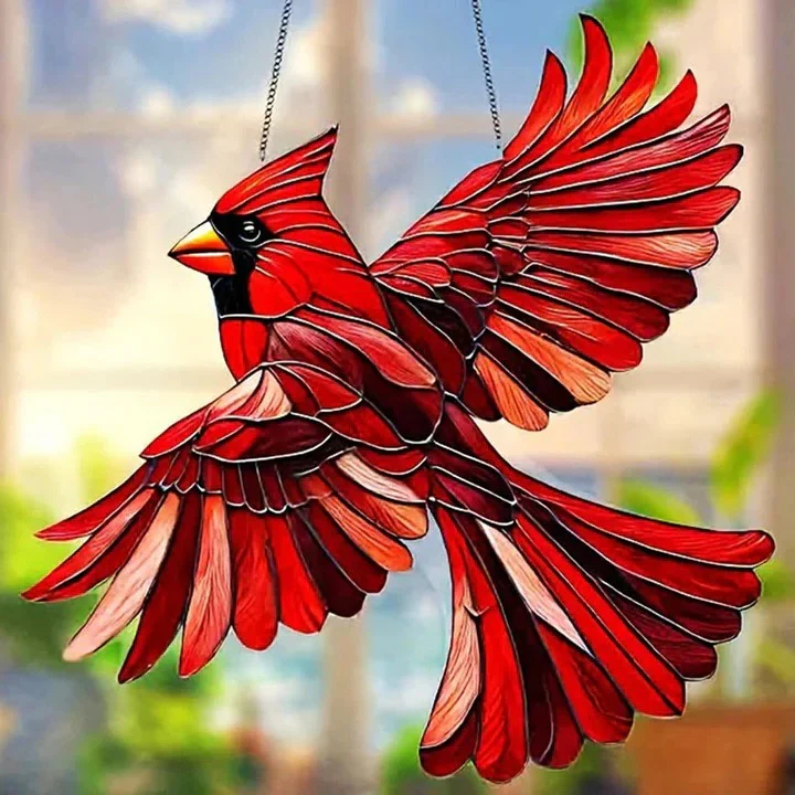 Rainbow Prism Glass Suncatcher for Windows, Decorative Bird and Owl Designs - Image 2