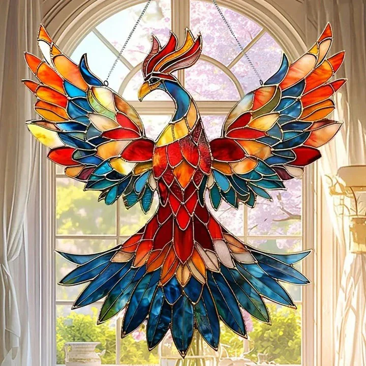 Rainbow Prism Glass Suncatcher for Windows, Decorative Bird and Owl Designs - Image 4
