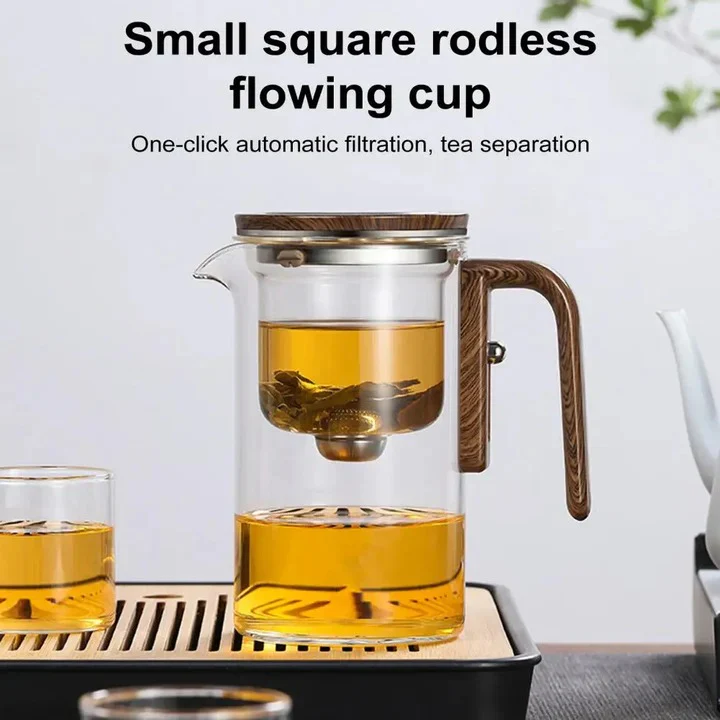 Glass Teapot with Water Separation Technology and Removable Infuser - Image 2