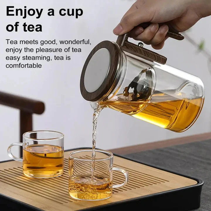 Glass Teapot with Water Separation Technology and Removable Infuser - Image 3