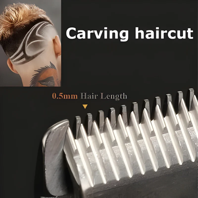 Gold Hair Clipper 7 Piece Set for Men with Adjustable Blades - Image 5