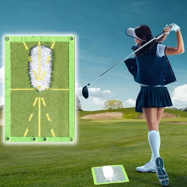 Golf Swing Path Training Mat for Practice - Image 2