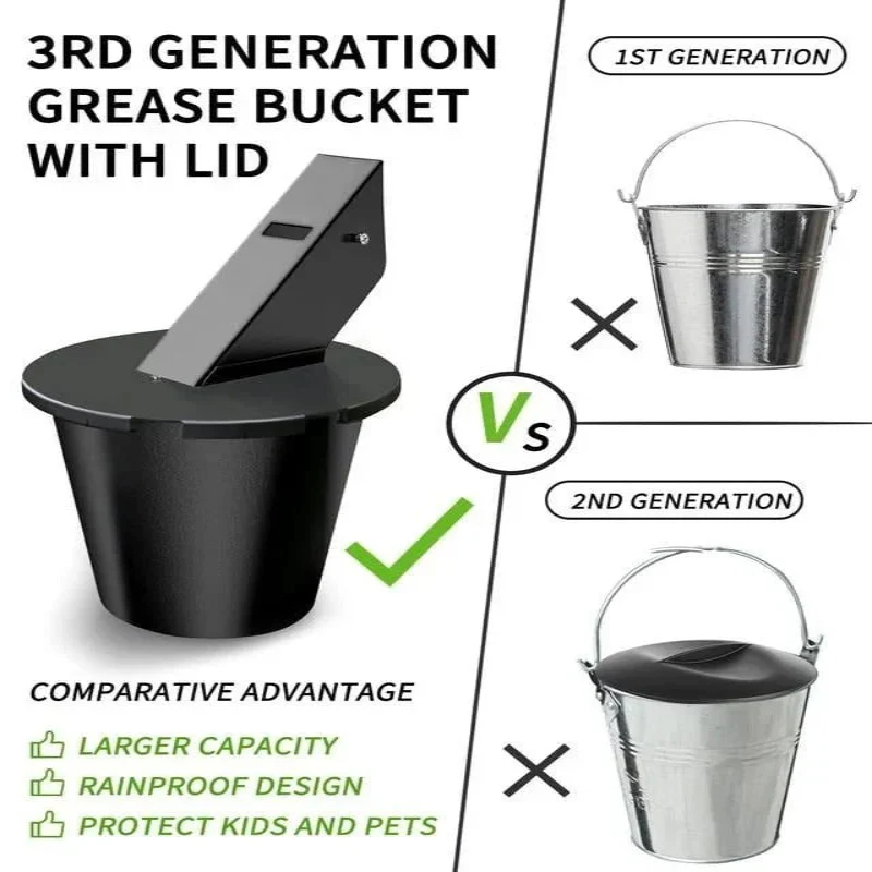Grill Grease Collector Tray with Lid - Image 4
