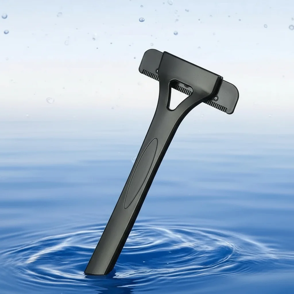 Dual Blade Back Shaver for Men, Manual Groomer with Folding Handle - Image 2