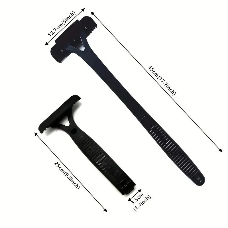 Dual Blade Back Shaver for Men, Manual Groomer with Folding Handle - Image 4