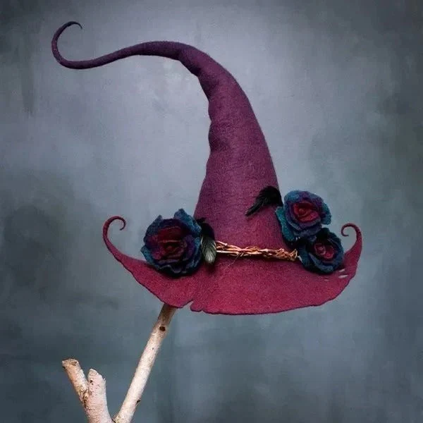 Classic Felt Witch Hats for Halloween Parties & Costumes - Image 2