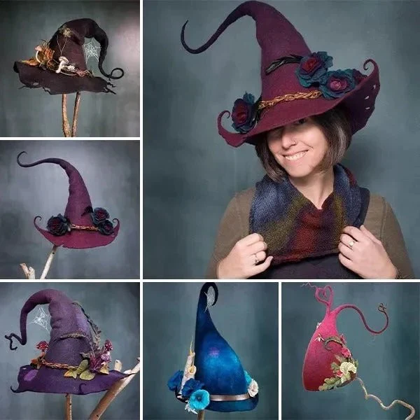 Classic Felt Witch Hats for Halloween Parties & Costumes - Image 6