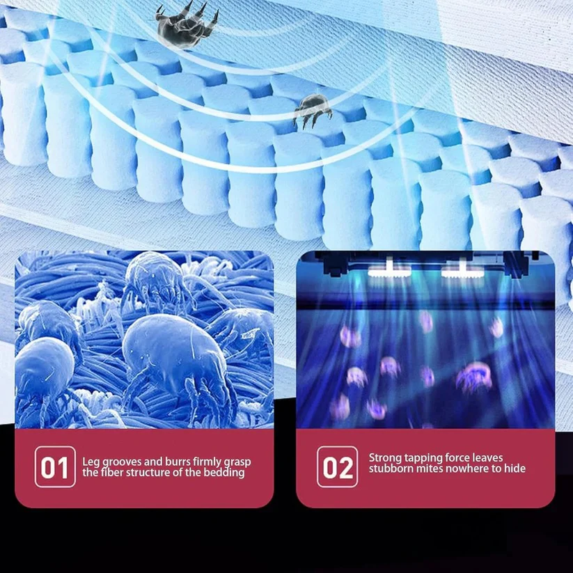 Cordless Mattress and Sofa Vacuum with UV Light and Pulsating Head - Image 3