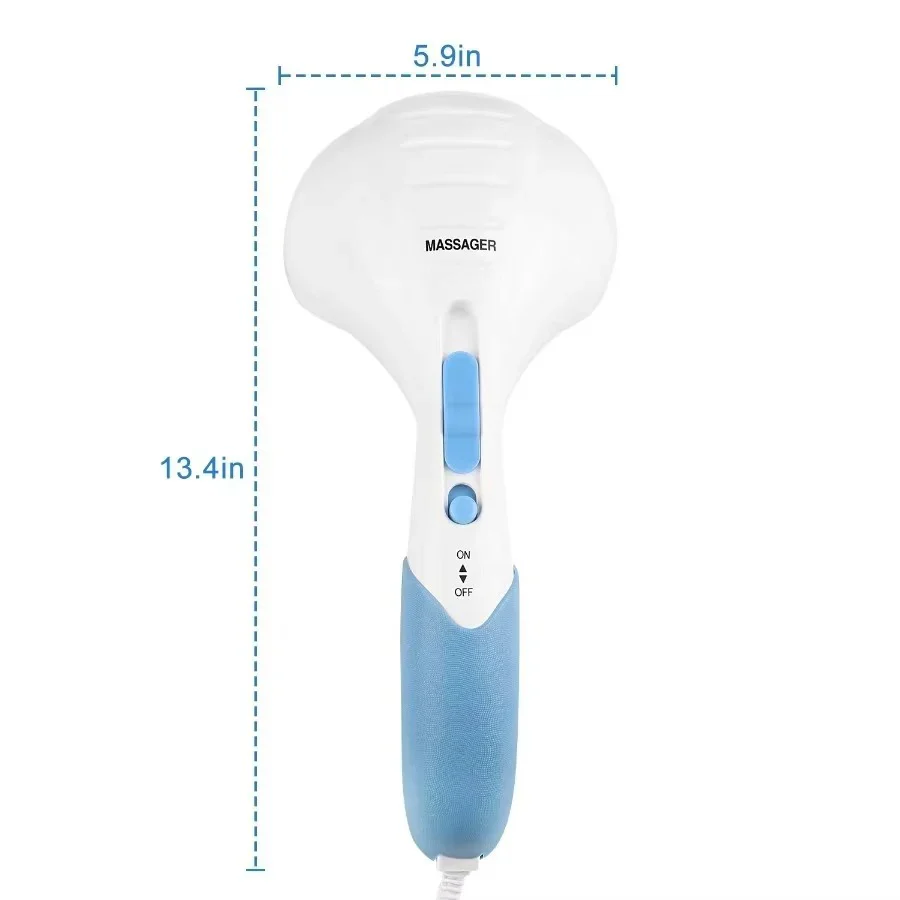 Dual Vibration Handheld Electric Massager with Adjustable Intensity - Image 6