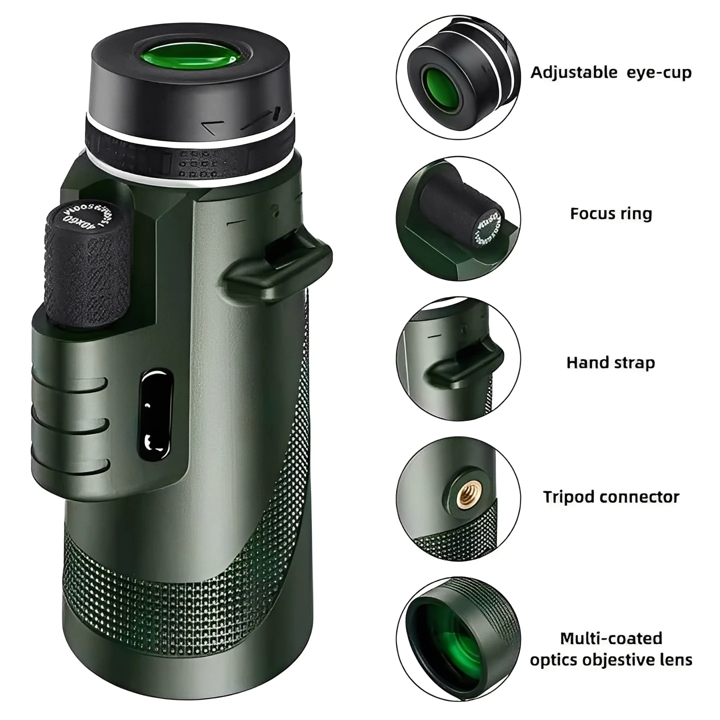 Portable Monocular Telescope with Zoom Adjustment for Viewing - Image 6