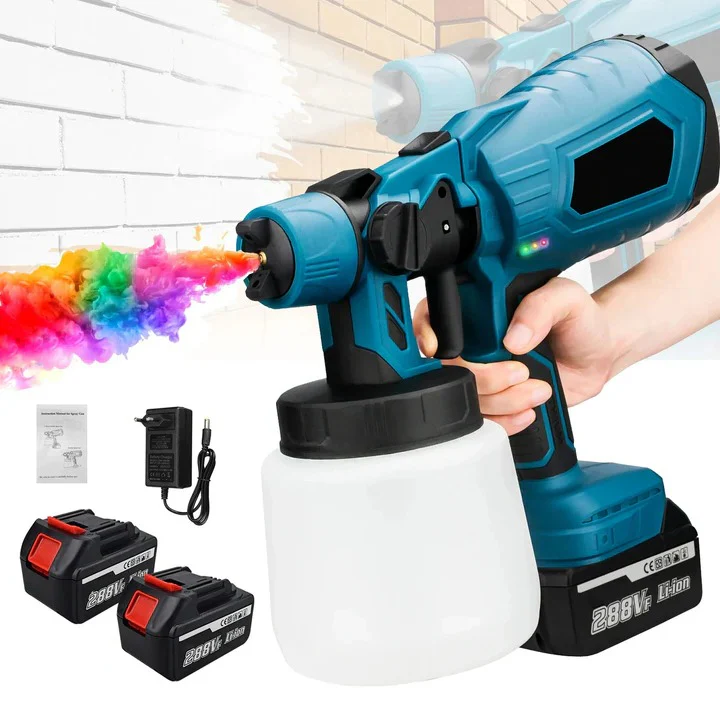 Cordless Handheld Paint Sprayer With Adjustable Spray Settings - Image 2