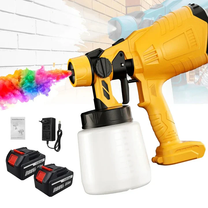 Cordless Handheld Paint Sprayer With Adjustable Spray Settings - Image 3