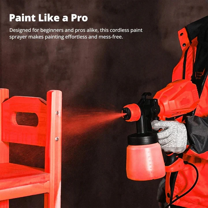 Cordless Handheld Paint Sprayer With Adjustable Spray Settings - Image 5