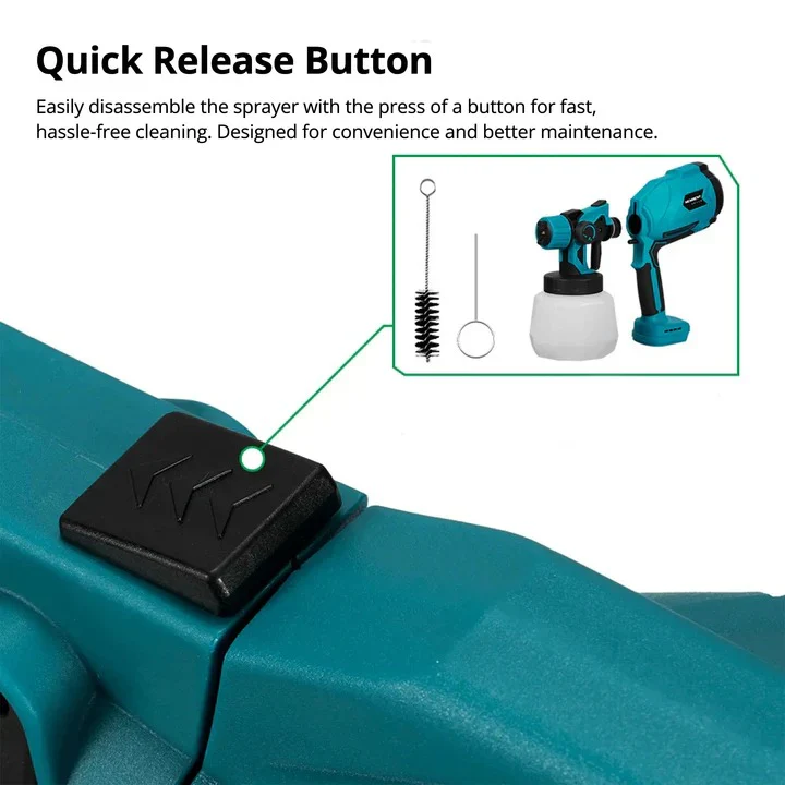 Cordless Handheld Paint Sprayer With Adjustable Spray Settings - Image 9