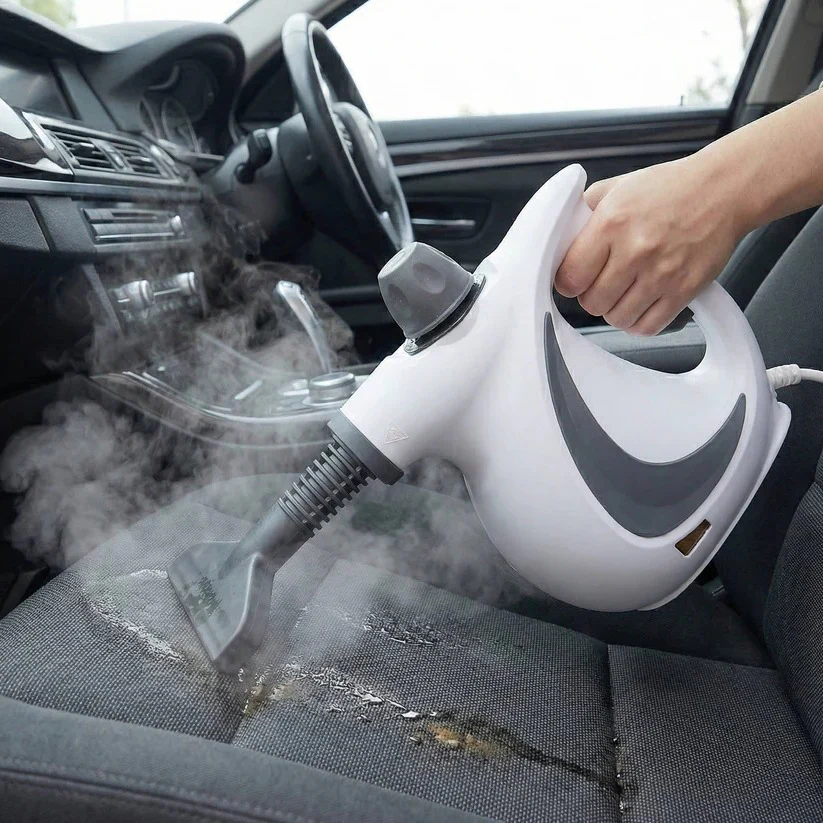 Portable Steam Cleaner 1050W with 3 Bar Pressure and Brush Attachments - Image 2