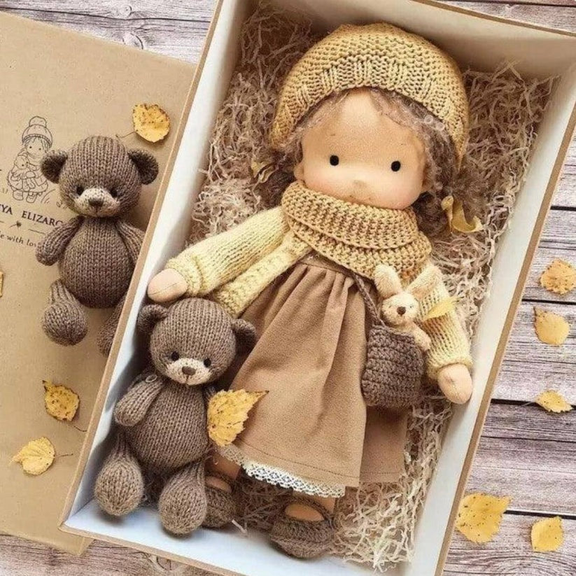 Handmade Waldorf Cotton Doll with Soft and Durable Construction - Image 4