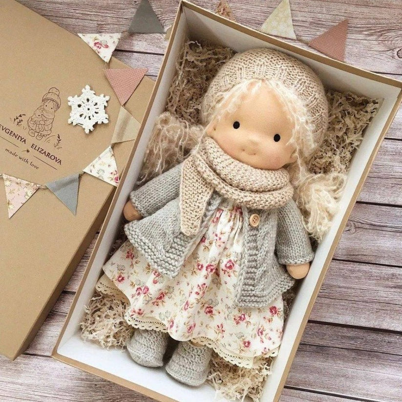Handmade Waldorf Cotton Doll with Soft and Durable Construction - Image 5