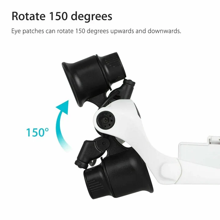 LED Headband Magnifier – Hands-Free Tool for Crafts & Jewelry - Image 2