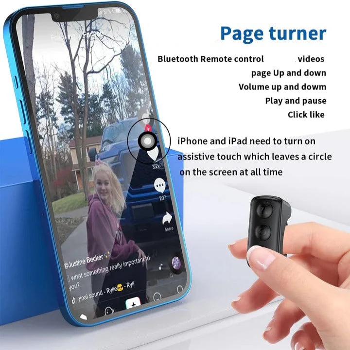 Bluetooth Scrolling Ring Remote Control for Smartphones - Image 4