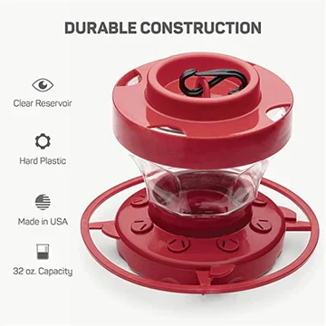 Hanging Bee Proof Hummingbird Water Feeders with Perch - Image 6
