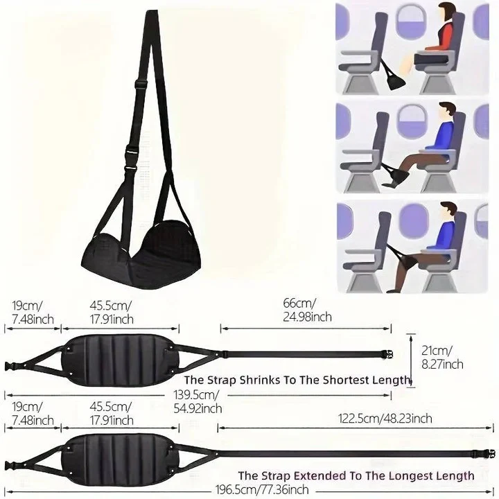 Hanging Foot Rest With Adjustable Straps, Set of 2 - Image 6