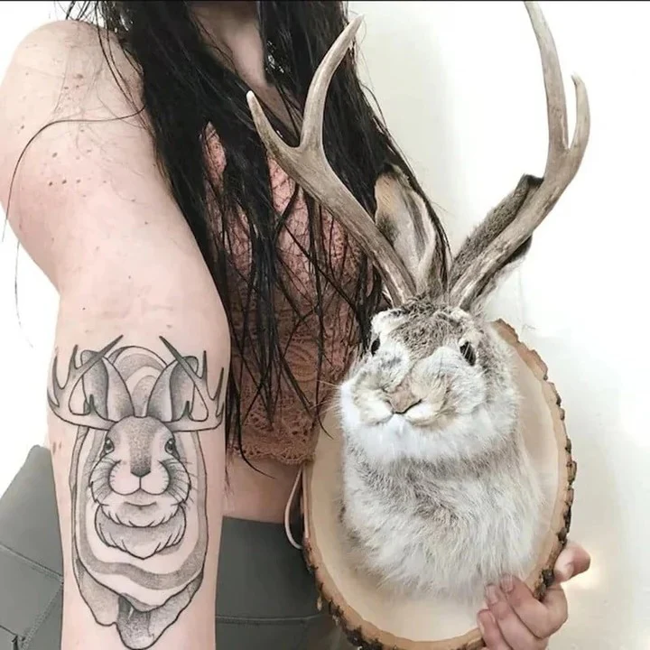 Hanging Jackalope Wall Art - Image 3