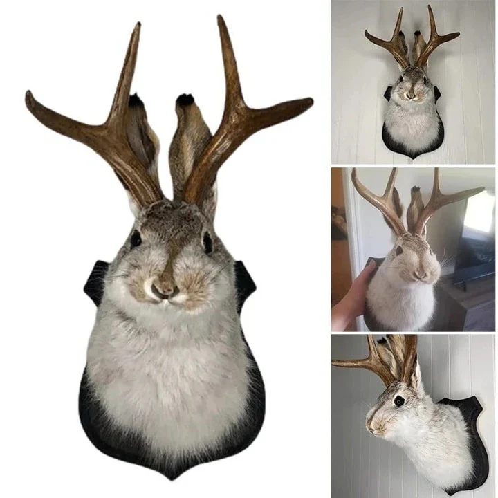 Hanging Jackalope Wall Art - Image 4