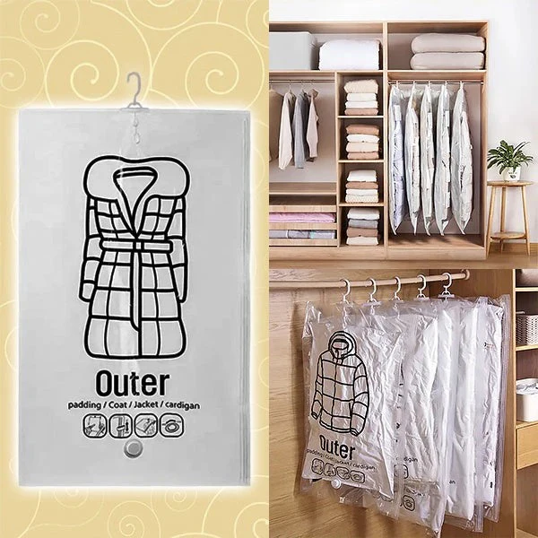 Hanging Vacuum Storage Bags for Closet Organization, Set of 4 - Image 4