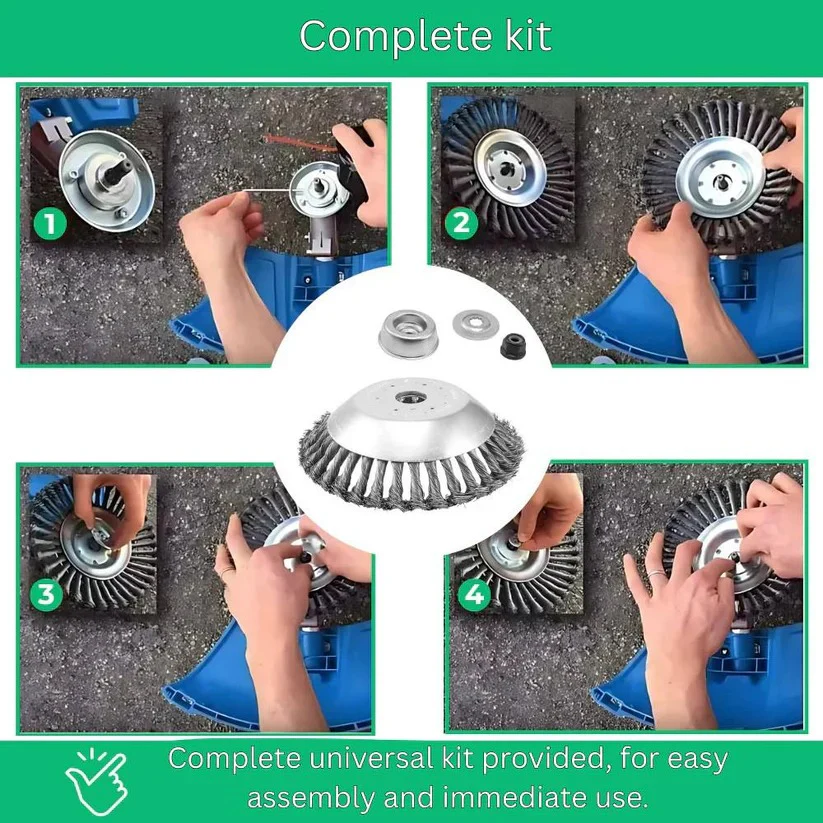 Hardened Steel Weed Trimmer Cutting Head for Clean and Precise Lawn Edging - Image 6