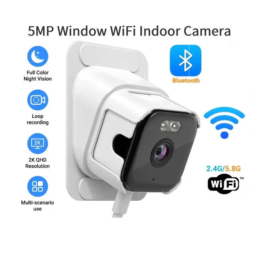 Wi Fi Window Camera with Color Night Vision and Two Way Audio - Image 2