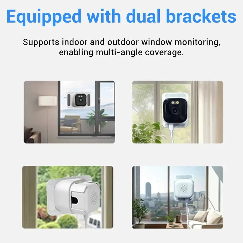 Wi Fi Window Camera with Color Night Vision and Two Way Audio - Image 4