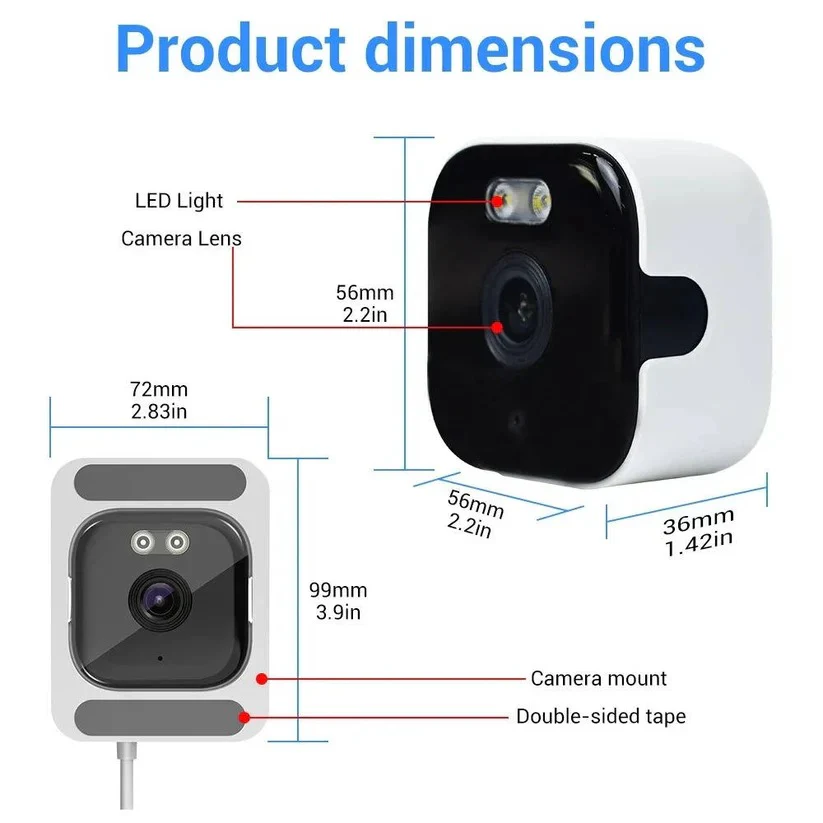 Wi Fi Window Camera with Color Night Vision and Two Way Audio - Image 5