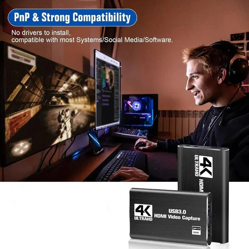 HDMI to USB 3.0 Video Capture Device with 4K Input and 1080P 60fps Recording - Image 3