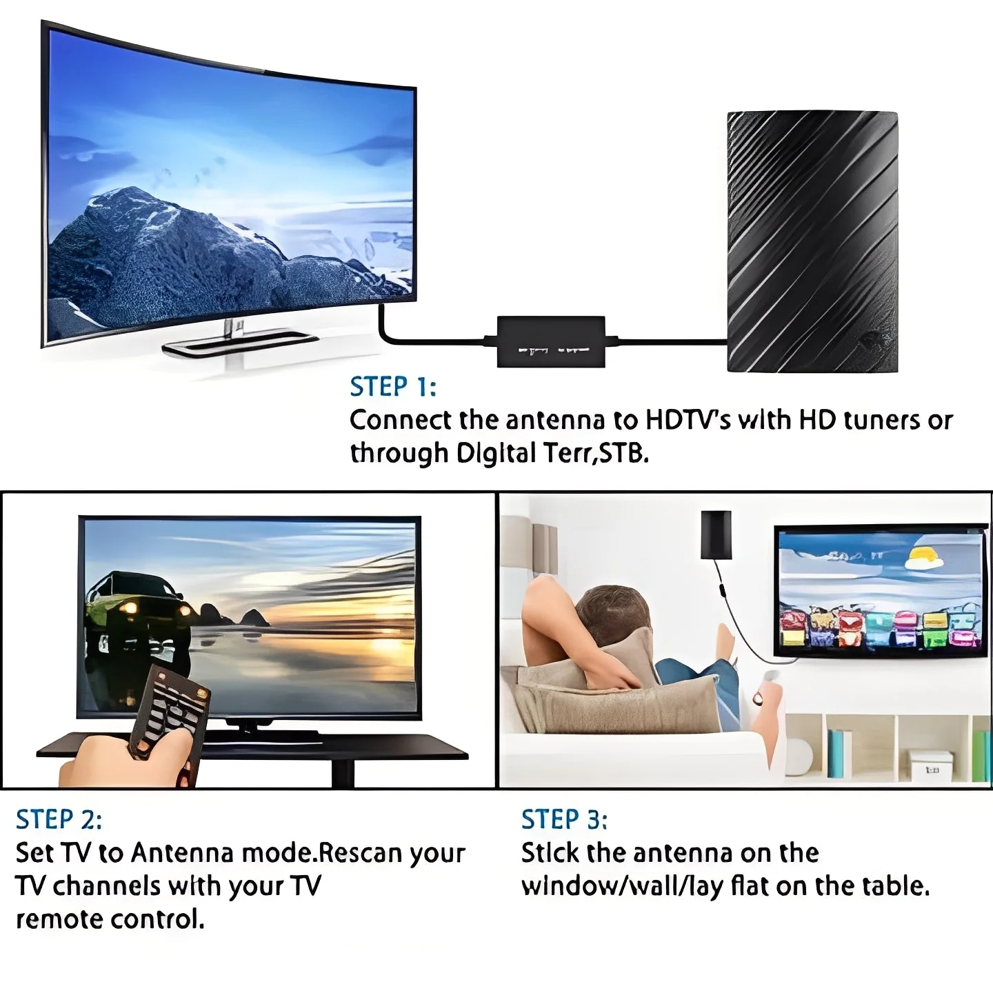 Digital TV Antenna for Over the Air Broadcast Reception - Image 3