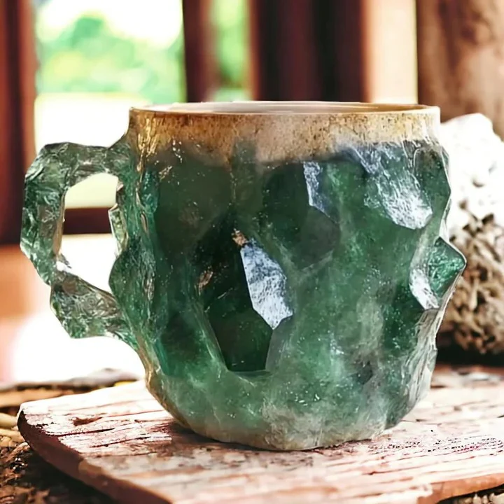 Heat Resistant Stylish Mineral Crystal Mugs For Coffee And Tea - Image 3
