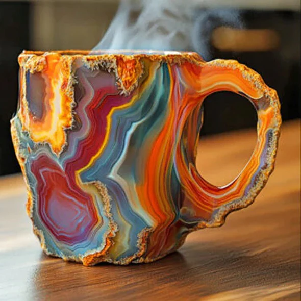 Heat Resistant Stylish Mineral Crystal Mugs For Coffee And Tea - Image 7