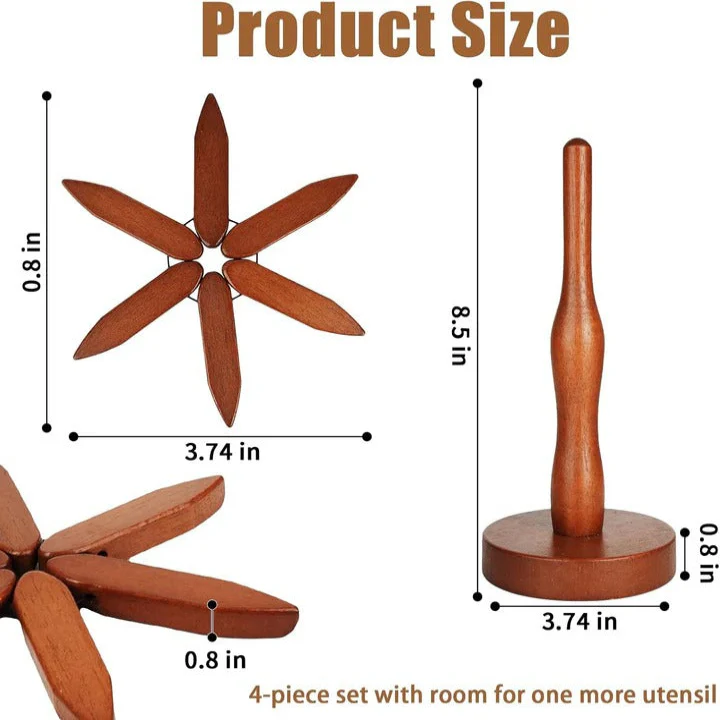 Wood Pot Holder with Heat-Resistant Surface - Image 7