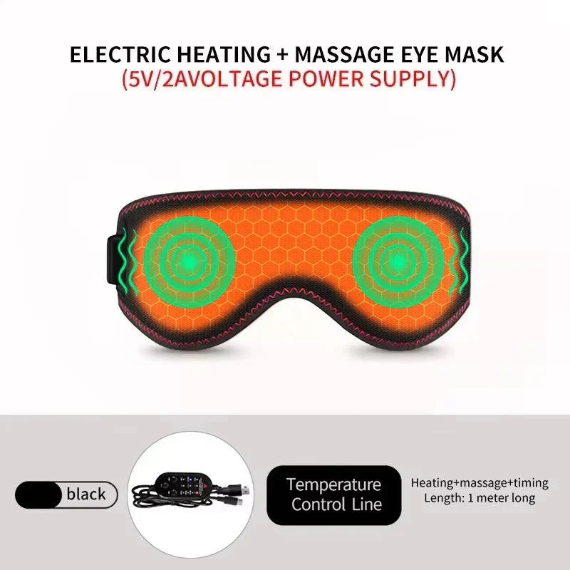 Heated Compress Eye Mask with 3 Temperature Levels for Dry Eyes and Sleep Relief - Image 9